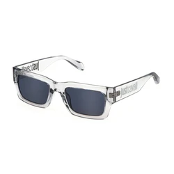 Just Cavalli Unisex Γυαλιά Ηλίου Διάφανος Κοκκάλινος Σκελετός με Μπλε Καθρέφτη SJC039 06A7