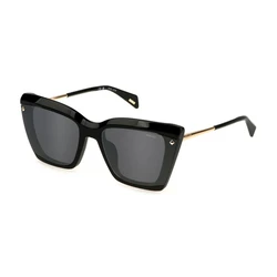 Police Women's Sunglasses PLL95 0700 (SPLL95-610700) Black Frame & Black Lens, Cat Eye, 61/19/140