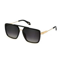 Just Cavalli Men's Sunglasses SJC040 0Z42 - Black Frame, Black/Grey Gradient Lens