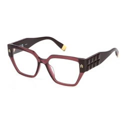 Furla Women's Acetate Butterfly Eyeglass Frame VFU775-540AFD (54/17/140) Pink/Transparent