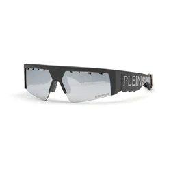 Philipp Plein Ανδρικά Γυαλιά Ηλίου με Μαύρο Σκελετό με Καθρέφτη Φακό SSP006-71U28X