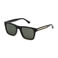 Police Men's Sunglasses SPLP56 0Z42 - Black Frame, Green Lens