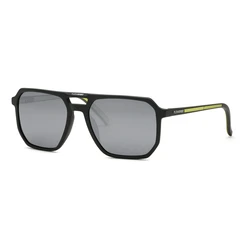 Philipp Plein SPORT Men's Sunglasses Green Acetate Frame Mirror Lens SSP032-58C02X
