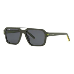 Philipp Plein Sport Men's Sunglasses SSP036-57NVNP — Brown Acetate Frame, Polarized Brown Lenses
