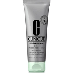 Clinique All About Clean 2-in-1 Charcoal Mask + Scrub Μάσκα Προσώπου 100 ml
