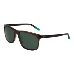 Nike Lore Men's Sunglasses CT8080-233 — Brown Acetate Frame, Green Lenses, Size 58/17/140