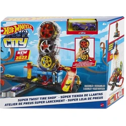Mattel Hot Wheels Παιχνίδι Σετ Πίστας Super Twist Tire Shop