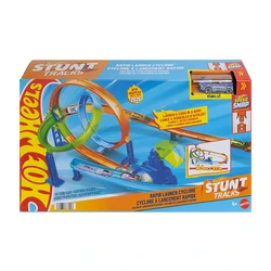 Mattel Hot Wheels Speed Snap Πίστα Stunt Tracks Rapid Launch Cyclone Playset