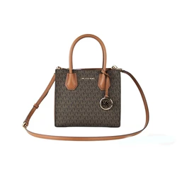 Michael Kors Mercer Md Δερμάτινη Γυναικεία Τσάντα Tote Χειρός Καφέ 35S1GM9M2B
