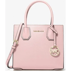 Michael Kors Δερμάτινη Γυναικεία Τσάντα Ώμου Mercer Ροζ (Powder Blush) 35S1GM9M2L