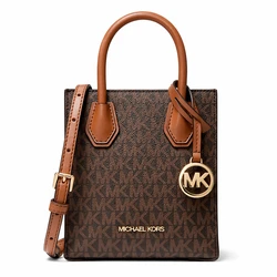 Michael Kors Γυναικεία Τσάντα Ώμου Mercer Καφέ (35T1GM9C0IBRO)