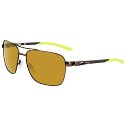 NIKE Unisex Sunglasses Club Premier DQ0921-227 — Black Metal Frame, Brown Lenses (58/15/140)