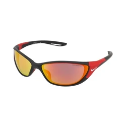 Nike Unisex Sunglasses with Black Acetate Frame and Orange Mirror Lens DZ7358-011