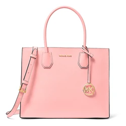 Michael Kors Γυναικεία Τσάντα Ώμου Mercer Ροζ 35T2GM9S3LPOW