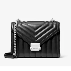 Michael Kors Γυναικεία Τσάντα Ώμου Μαύρη WHITNEY (35R4SWHL6UBLA)