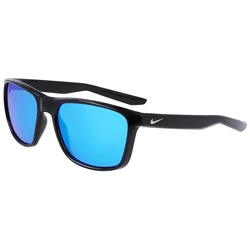 Nike Unisex Essential Ende Sunglasses FQ4679-011 — Black Frame, Polarized Mirror (Blue) Lens