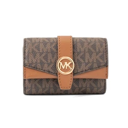 Michael Kors Μικρό Γυναικείο Πορτοφόλι Καφέ 35S5GGRK4B-BRO