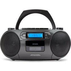 Φορητό Ραδιο-CD/MP3/USB/Kασετόφωνο Aiwa με Bluetooth BBTC-550 BK