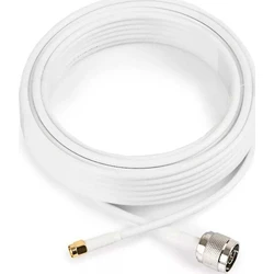 Καλώδιο Poynting A-CAB-150 10m HDF195 N (M) σε SMA (M) λευκό, νικελ επιχρωμιωμένο