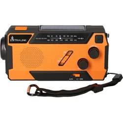 Extralink Ραδιόφωνο Έκτακτης Ανάγκης SR-4000 με Ηλιακή Φόρτιση, Μανιβέλα, Powerbank 4000mAh και Φακό SOS