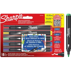 Sharpie Kreativmarker Round Tip Acrylic Markers 5-pack (purple / blue / light green)