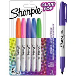 Sharpie Μαρκαδόροι Ζωγραφικής Glam Pop 1mm Λεπτοί Σετ 5 Χρωμάτων (2201774)