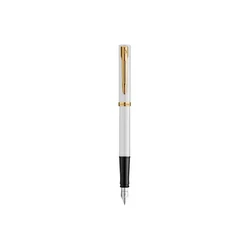 WATERMAN Πένα IMPRESSION λευκό βερνίκι CT M μπλε - Σετ σε κουτί δώρου
