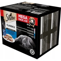Sheba Classics Wet Food for Cats with Fish 32 x 85 g