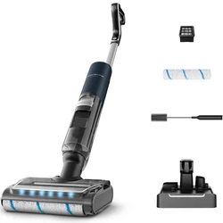Rowenta X‑Clean 7 Σκούπα Stick 2‑σε‑1 (υγρό/ξηρό), σκούρο μπλε / χρώμιο