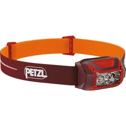 Petzl ACTIK CORE κεφαλής φακός (κόκκινο) με επαναφορτιζόμενη μπαταρία CORE 1250 mAh