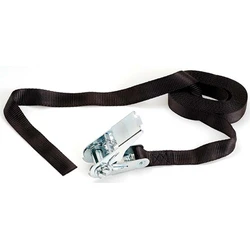 Master Lock Ιμάντας Αποσκευών Αυτοκινήτου 250x2.5cm με Καστάνια Μαύρο 322300112