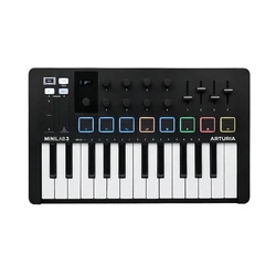 Arturia MiniLab 3 MIDI Controller, 25 keys, Black