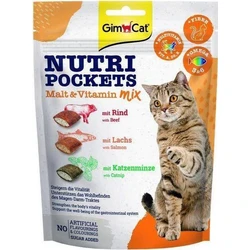 GimCat Nutri Pockets Malt & Vitamin mix 150g - λιχουδιά για γάτες