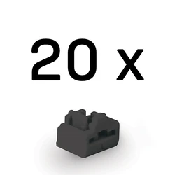 LINDY RJ45 Port Blockers, Black, 20 Pieces