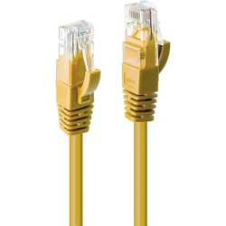 Lindy U/UTP Cat.6 (Gigabit) Ethernet Network Cable 20m Yellow - 48069
