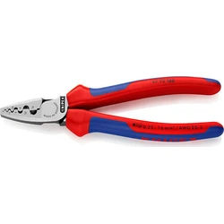 Knipex Πρέσα Ακροδεκτών με Μόνωση (Μήκος 180 mm) - 97 72 180