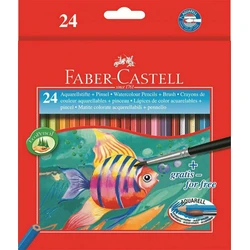 FABER-CASTELL Μολύβια Υδατοδιαλυτά για Παιδιά 24 τεμ. σε Χάρτινη Θήκη