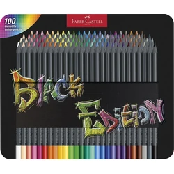 FABER-CASTELL Σετ 100 Μεταλλικές Ξυλομπογιές Black Edition σε Μεταλλική Θήκη