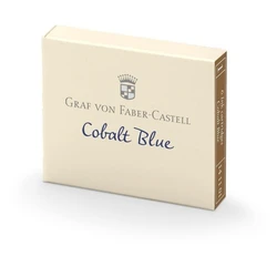 FABER-CASTELL Ανταλλακτικές μελάνες Graf von Faber-Castell Cobalt Blue (Κόβαλτ Μπλε) - Σετ 6 τεμαχίων