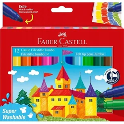 FABER-CASTELL Μαρκαδόροι Jumbo Super Washable 12 τεμάχια