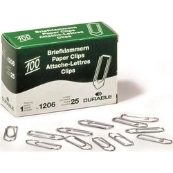 DURABLE Paper Clips 26 mm, galvanized, 100 pieces