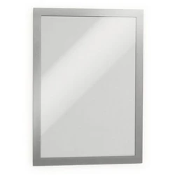 DURABLE αυτοκόλλητες θήκες πληροφοριών Duraframe A6 2 τεμ. ασημί
