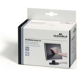 Μαντηλάκια καθαρισμού οθονών DURABLE SCREENCLEAN 50, 50 τεμ.