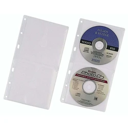 DURABLE θήκες CD για 2 CD/DVD, διάφανες, 5 τεμ.