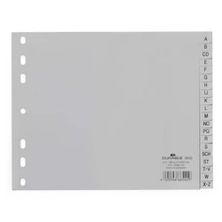 DURABLE A-Z A4 Index Dividers PP 20-piece Grey