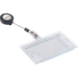 DURABLE Doppelbox Jojo double ID badge holder for 2 cards 54 x 85 mm, 10 pcs