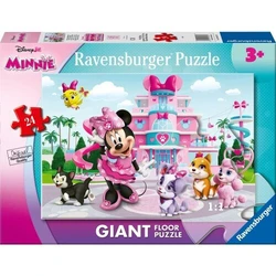 Ravensburger Disney Jr Παζλ Δαπέδου Giant Floor Puzzle Minnies Bow Toons Pet Hotel Minnies Favourites 24 τεμάχια