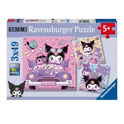 Ravensburger Puzzle Kuromi on Tour 3x49pcs