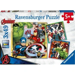 Ravensburger Puzzle Marvel The Mighty Avengers 3x49pcs 8040