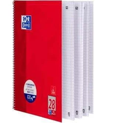 Oxford Collegeblock A4+ 220x295mm, 80 φύλλα, καρώ, περιθώριο αριστερά+δεξιά